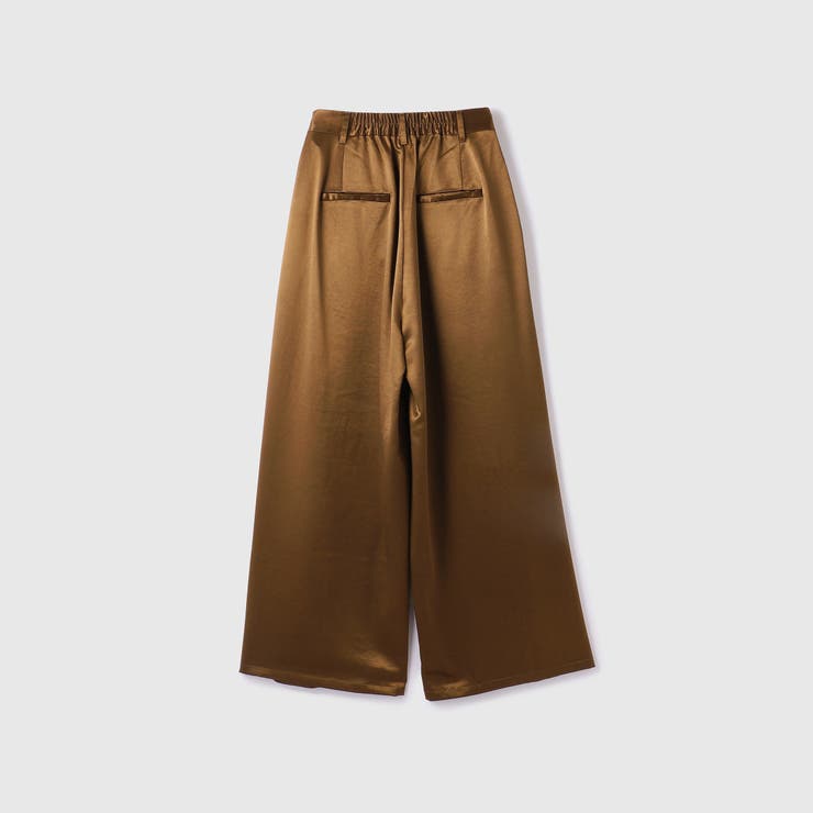 ヘビーサテンタックワイドパンツ≪手洗い可能≫ | VICKY | 詳細画像12 