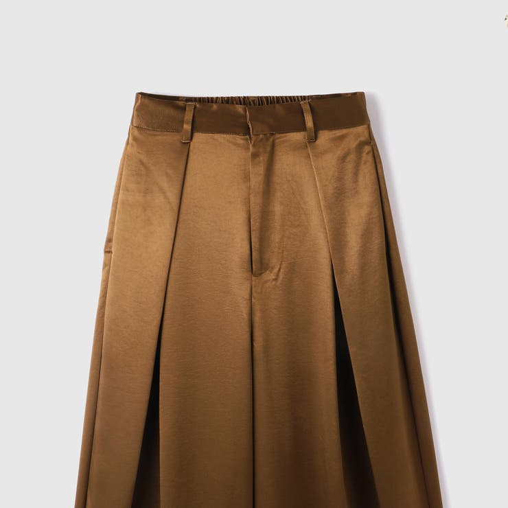 ヘビーサテンタックワイドパンツ≪手洗い可能≫ | VICKY | 詳細画像13 
