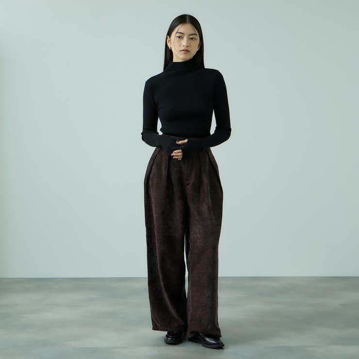 サージ2タックワイドパンツ≪手洗い可能≫ | VICKY | 詳細画像10 