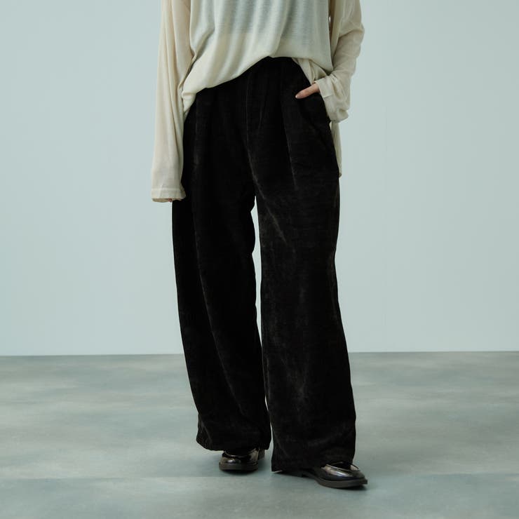 サージ2タックワイドパンツ≪手洗い可能≫ | VICKY | 詳細画像2 