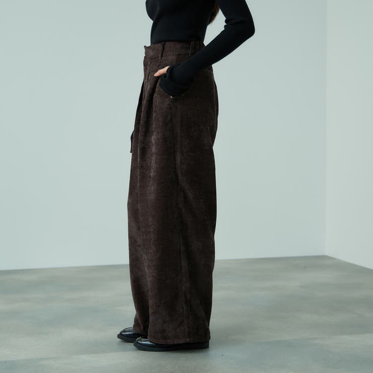 サージ2タックワイドパンツ≪手洗い可能≫ | VICKY | 詳細画像5 