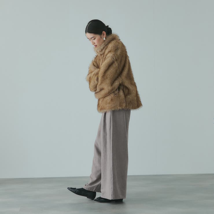 フィブリルサテンラップワイドパンツ≪洗濯機で洗える≫ | VICKY | 詳細画像10 