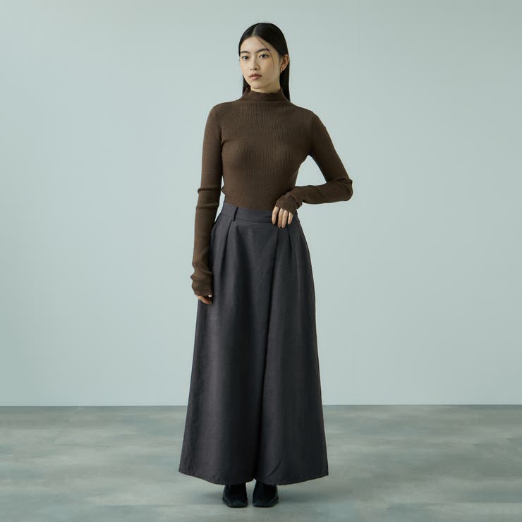 フィブリルサテンラップワイドパンツ≪洗濯機で洗える≫ | VICKY | 詳細画像15 