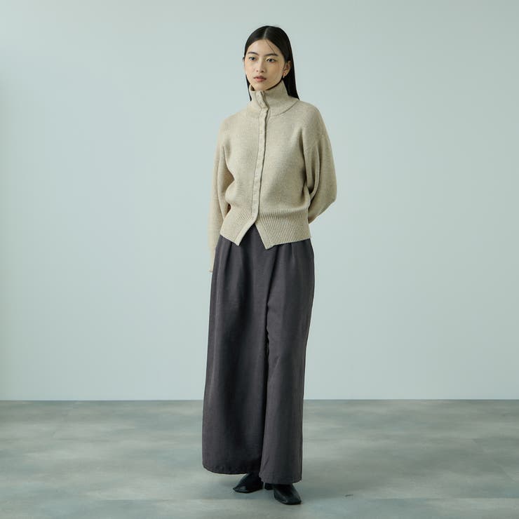 フィブリルサテンラップワイドパンツ≪洗濯機で洗える≫ | VICKY | 詳細画像17 