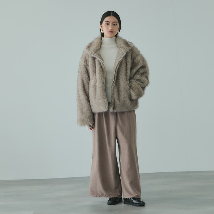 フィブリルサテンラップワイドパンツ≪洗濯機で洗える≫ | VICKY | 詳細画像4 