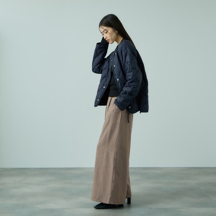 フィブリルサテンラップワイドパンツ≪洗濯機で洗える≫ | VICKY | 詳細画像7 