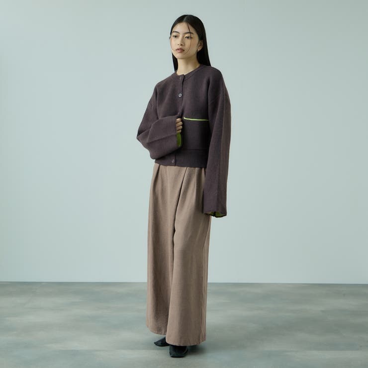 フィブリルサテンラップワイドパンツ≪洗濯機で洗える≫ | VICKY | 詳細画像8 