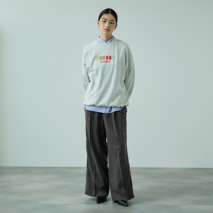 ストライプサイドラインワイドパンツ≪手洗い可能≫ | VICKY | 詳細画像10 