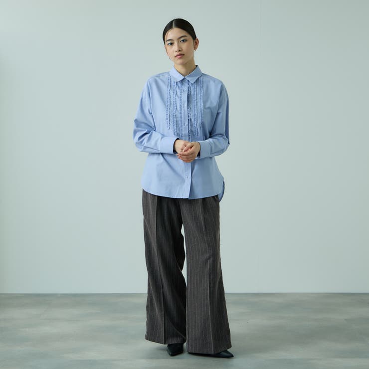 ストライプサイドラインワイドパンツ≪手洗い可能≫ | VICKY | 詳細画像9 