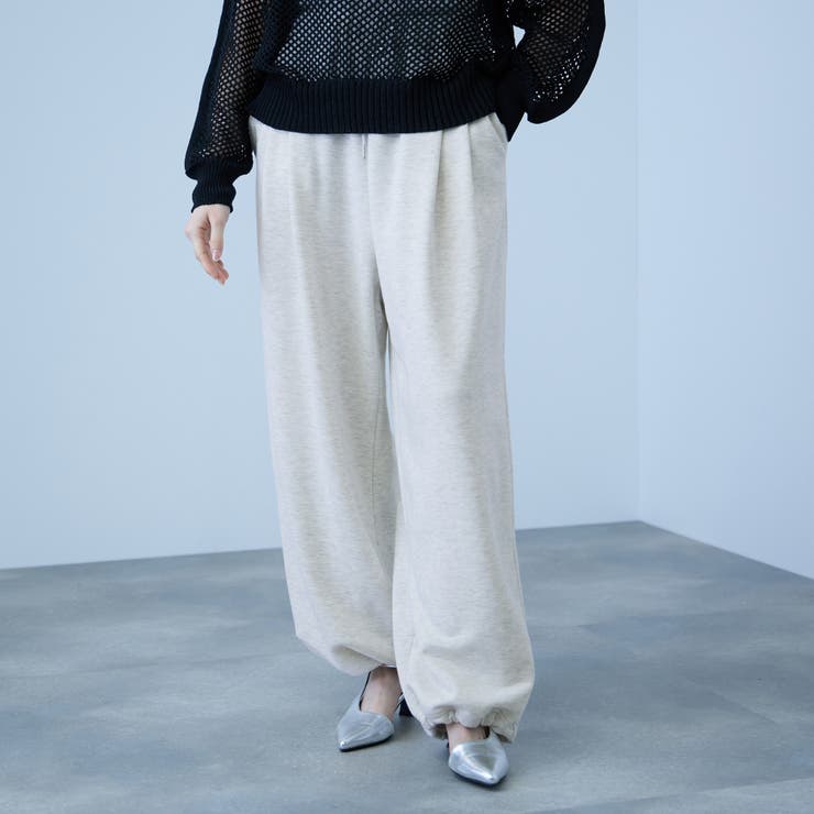 【着回し抜群】裏毛2タックパンツ | VICKY | 詳細画像1 