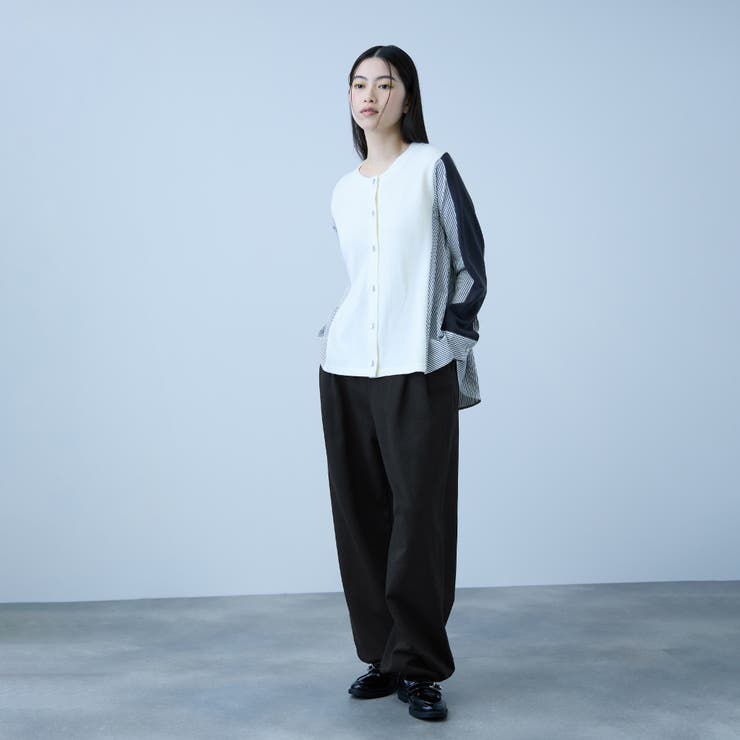 【着回し抜群】裏毛2タックパンツ | VICKY | 詳細画像14 