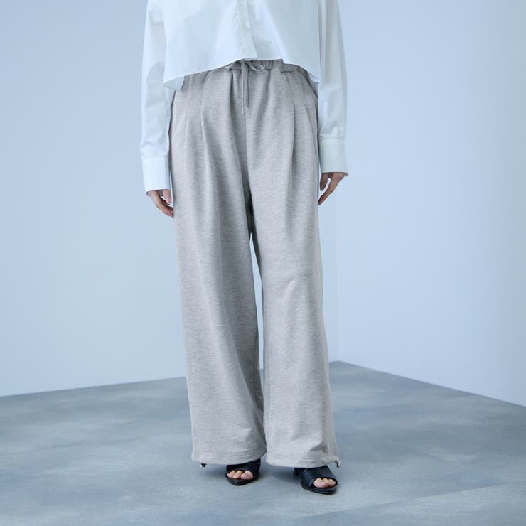 【着回し抜群】裏毛2タックパンツ | VICKY | 詳細画像2 