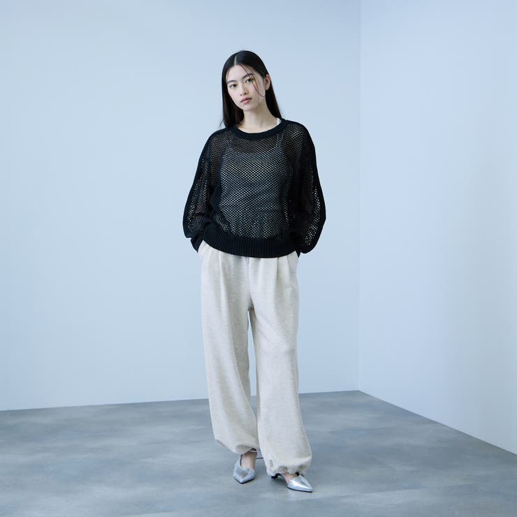 【着回し抜群】裏毛2タックパンツ | VICKY | 詳細画像18 