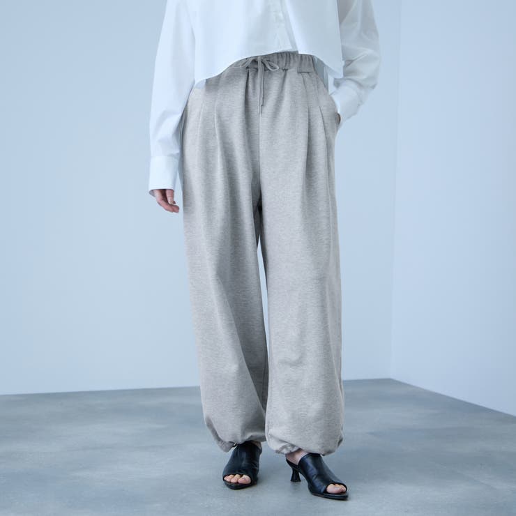 【着回し抜群】裏毛2タックパンツ | VICKY | 詳細画像3 