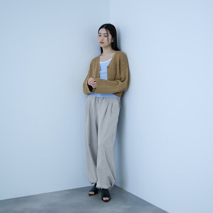 【着回し抜群】裏毛2タックパンツ | VICKY | 詳細画像21 