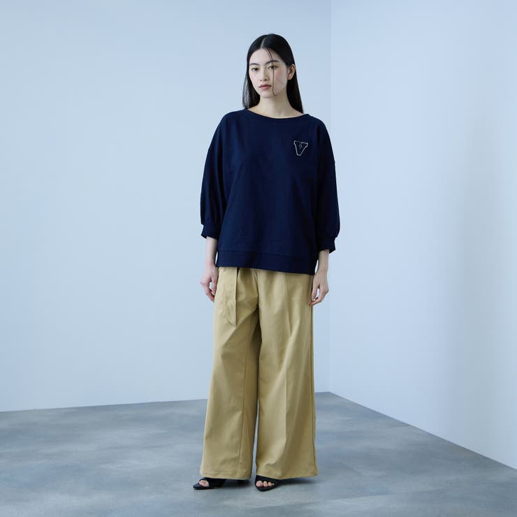 【大人の抜け感】ツイルチノワイドパンツ | VICKY | 詳細画像12 