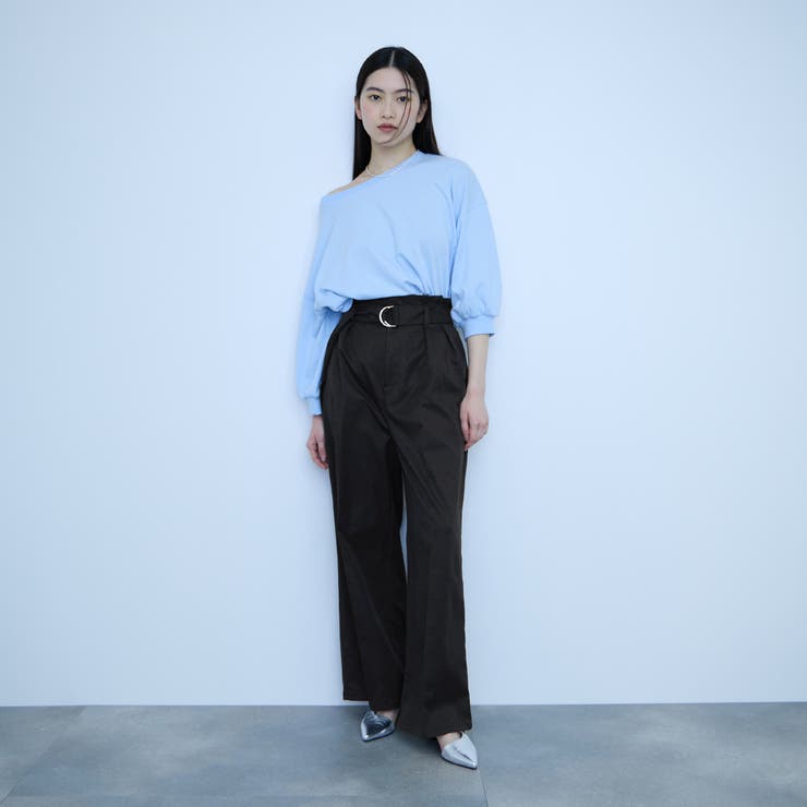 【大人の抜け感】ツイルチノワイドパンツ | VICKY | 詳細画像6 