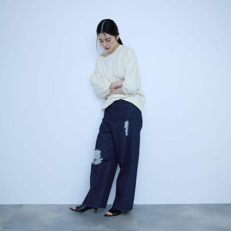 【大人の抜け感】デニムカットオフダメージパンツ | VICKY | 詳細画像10 
