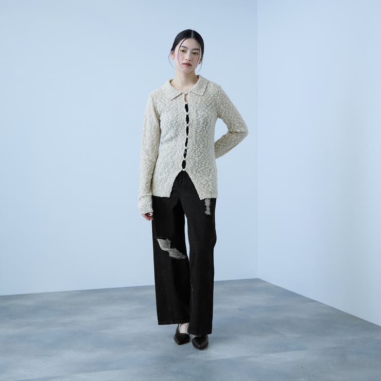 【大人の抜け感】デニムカットオフダメージパンツ | VICKY | 詳細画像4 