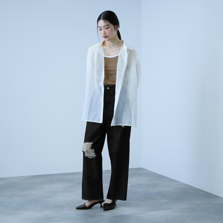 【大人の抜け感】デニムカットオフダメージパンツ | VICKY | 詳細画像6 