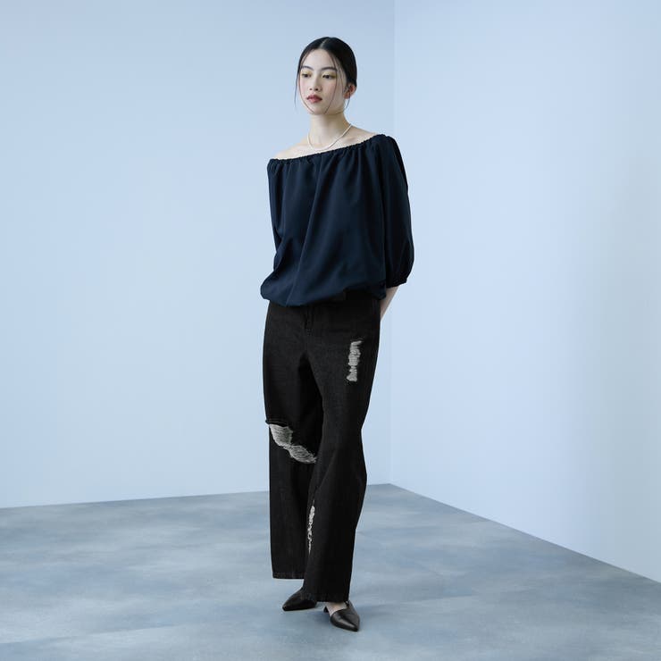 【大人の抜け感】デニムカットオフダメージパンツ | VICKY | 詳細画像8 