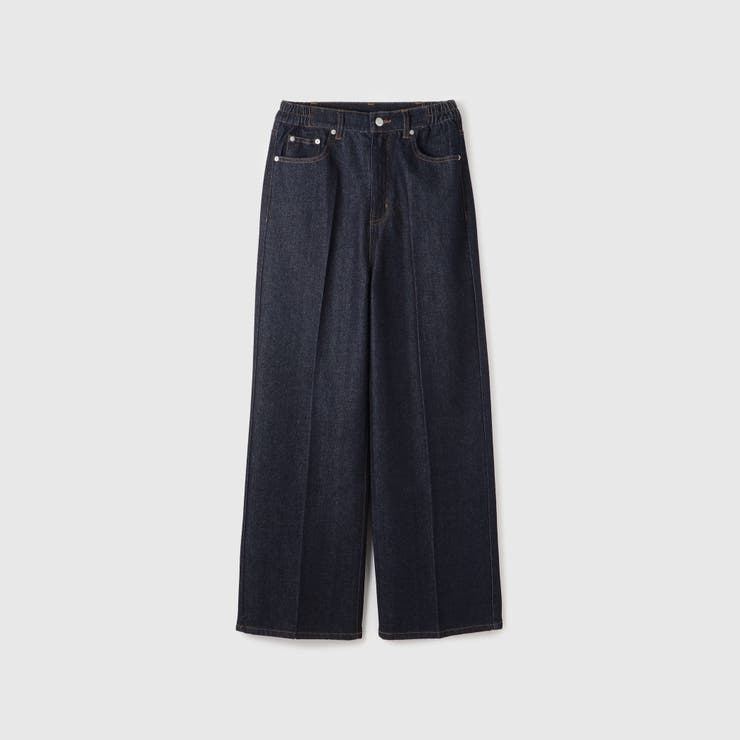 サイドゴムセンタープレス ストレートデニムパンツ | VICKY | 詳細画像11 