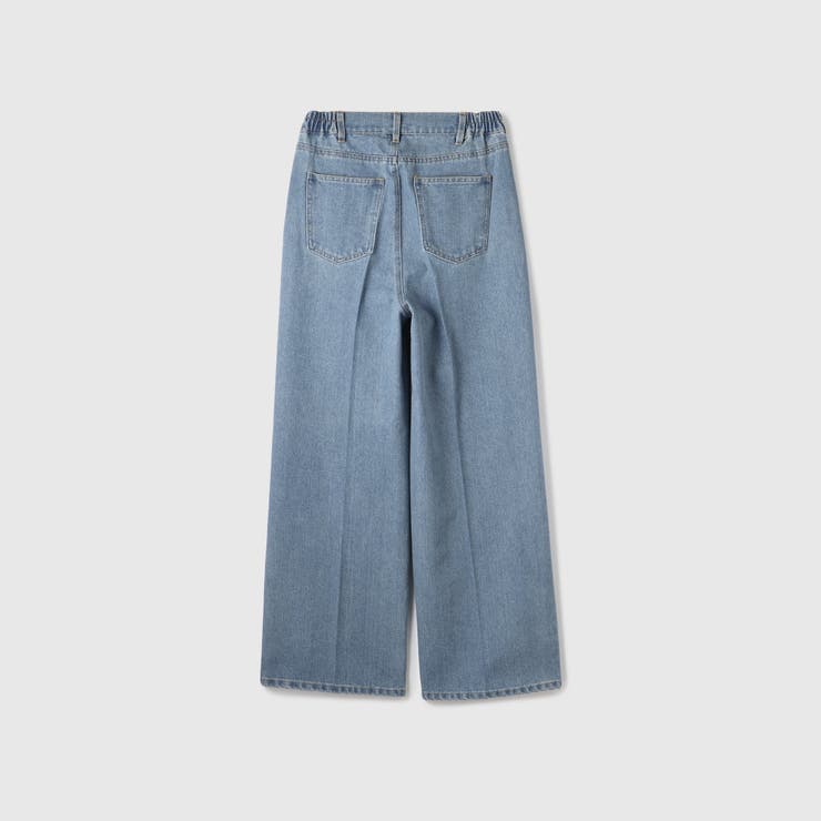 サイドゴムセンタープレス ストレートデニムパンツ | VICKY | 詳細画像14 