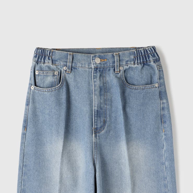サイドゴムセンタープレス ストレートデニムパンツ | VICKY | 詳細画像15 