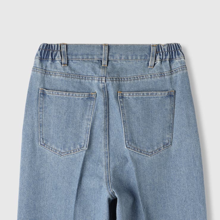 サイドゴムセンタープレス ストレートデニムパンツ | VICKY | 詳細画像16 