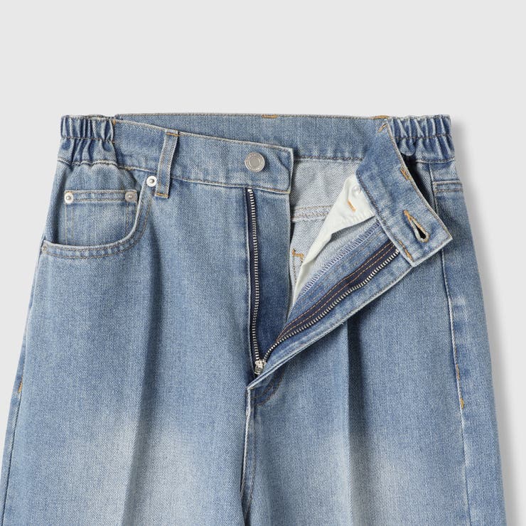 サイドゴムセンタープレス ストレートデニムパンツ | VICKY | 詳細画像17 