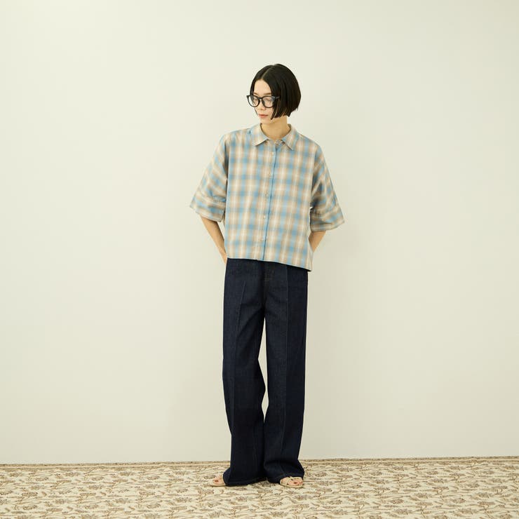 サイドゴムセンタープレス ストレートデニムパンツ | VICKY | 詳細画像6 