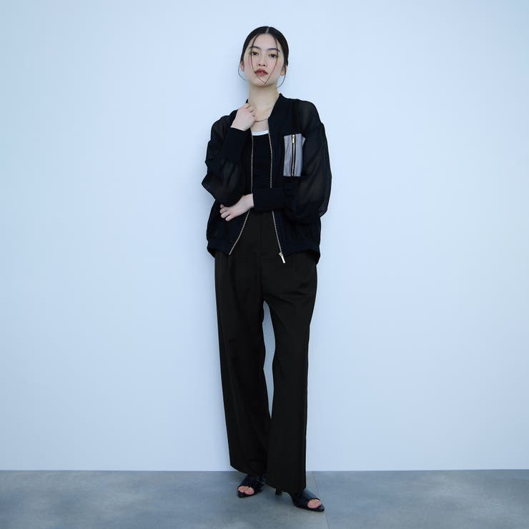 サイドポケットワイドタックパンツ | VICKY | 詳細画像8 