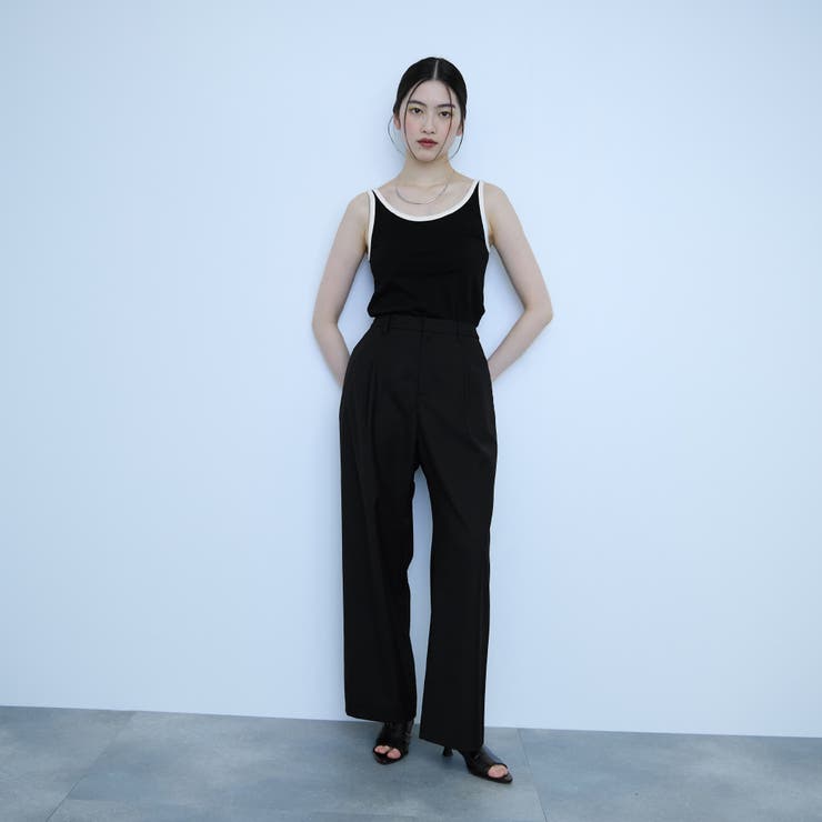 サイドポケットワイドタックパンツ | VICKY | 詳細画像9 