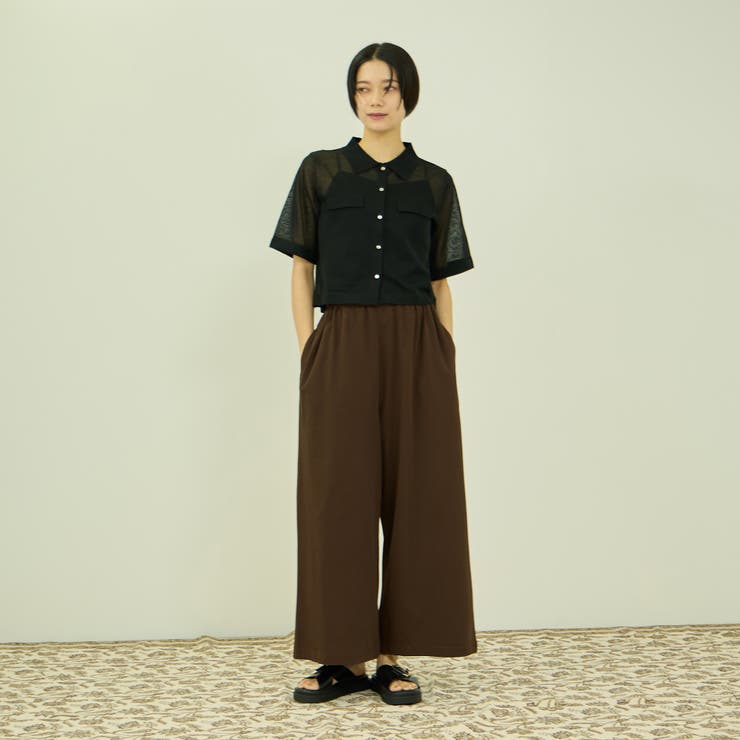 接触冷感カットソーワイドパンツ | VICKY | 詳細画像9 