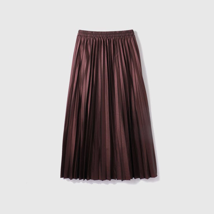 レザーライクジョーゼットプリーツスカート≪手洗い可能≫ | VICKY | 詳細画像21 