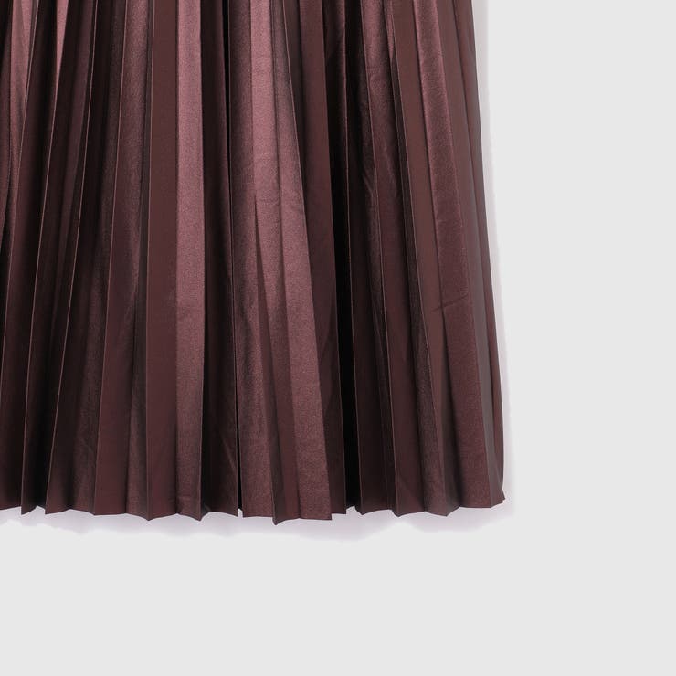 レザーライクジョーゼットプリーツスカート≪手洗い可能≫ | VICKY | 詳細画像24 