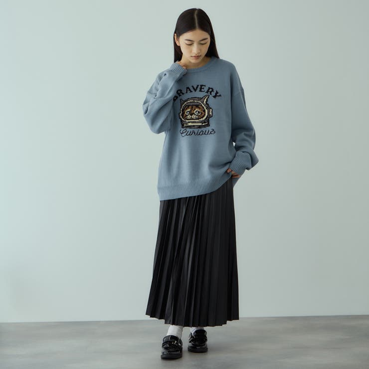 レザーライクジョーゼットプリーツスカート≪手洗い可能≫ | VICKY | 詳細画像9 