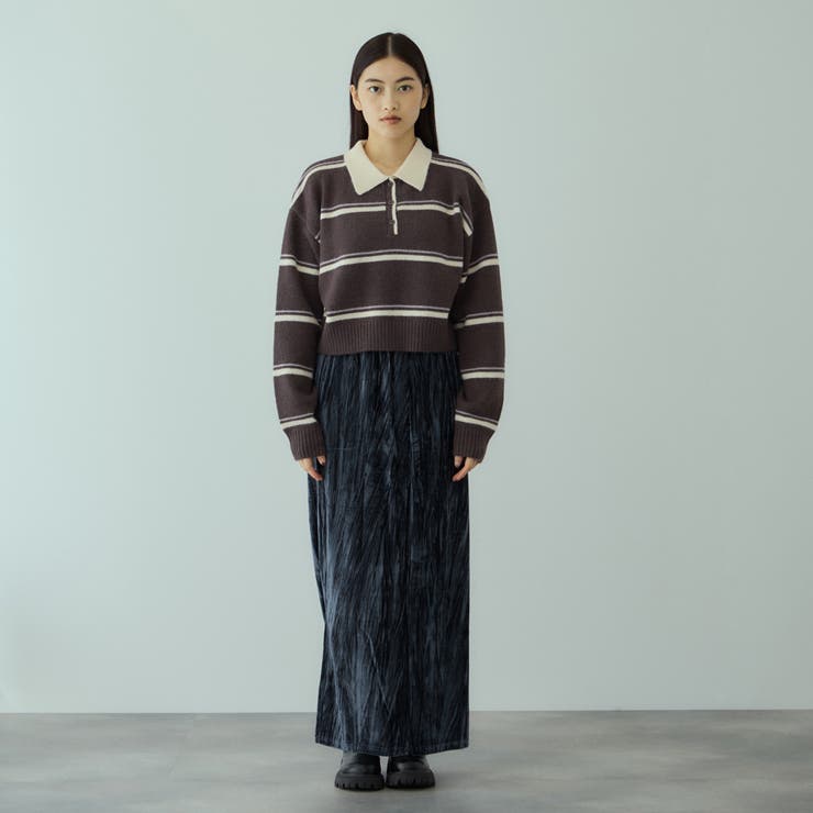 クラッシュベロアスカート≪手洗い可能≫ | VICKY | 詳細画像4 