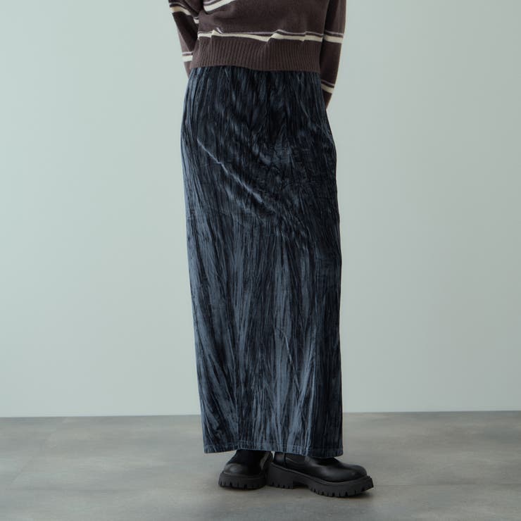 クラッシュベロアスカート≪手洗い可能≫ | VICKY | 詳細画像5 