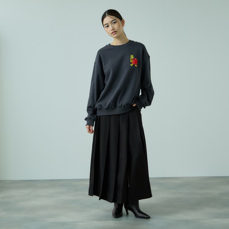 ワイドプリーツスリットスカート≪手洗い可能≫ | VICKY | 詳細画像3 