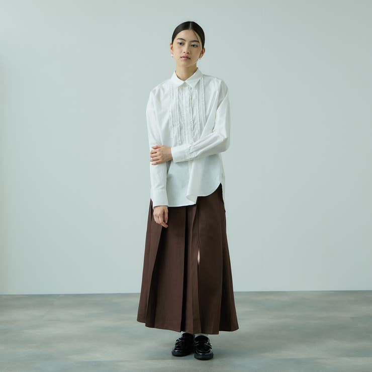 ワイドプリーツスリットスカート≪手洗い可能≫ | VICKY | 詳細画像6 