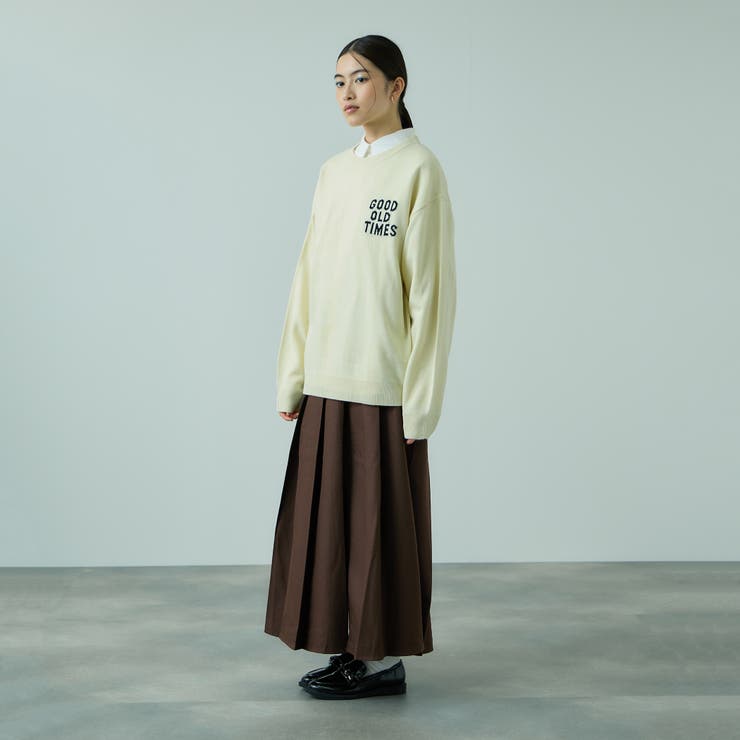 ワイドプリーツスリットスカート≪手洗い可能≫ | VICKY | 詳細画像7 