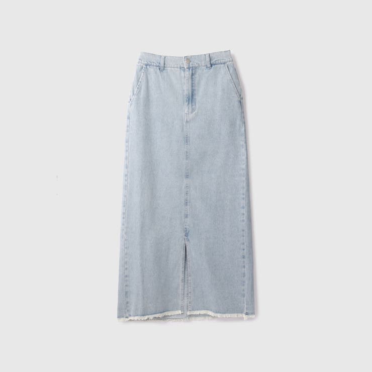 ブルー | 【落ち感◎】10OZデニムIラインスカート | VICKY