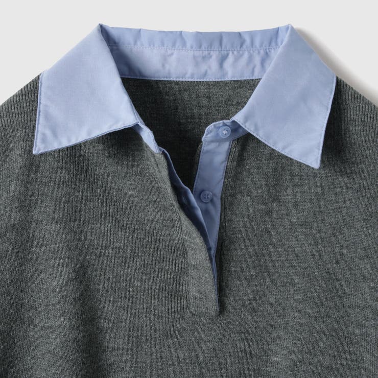 シャツカラーポロニットプルオーバー≪手洗い可能≫ | VICKY | 詳細画像16 