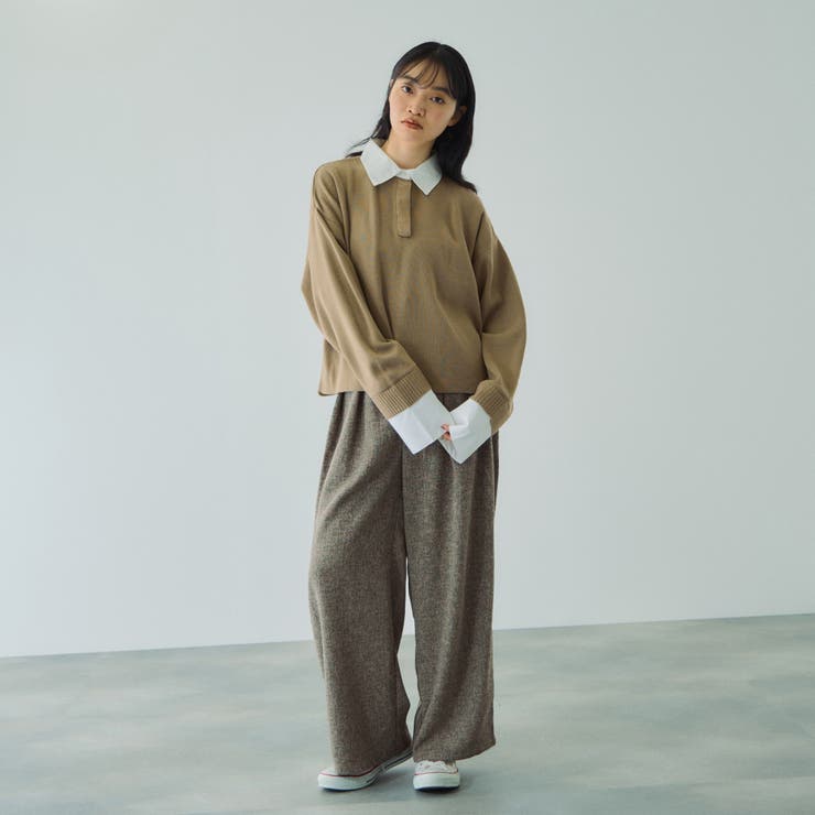 シャツカラーポロニットプルオーバー≪手洗い可能≫ | VICKY | 詳細画像5 