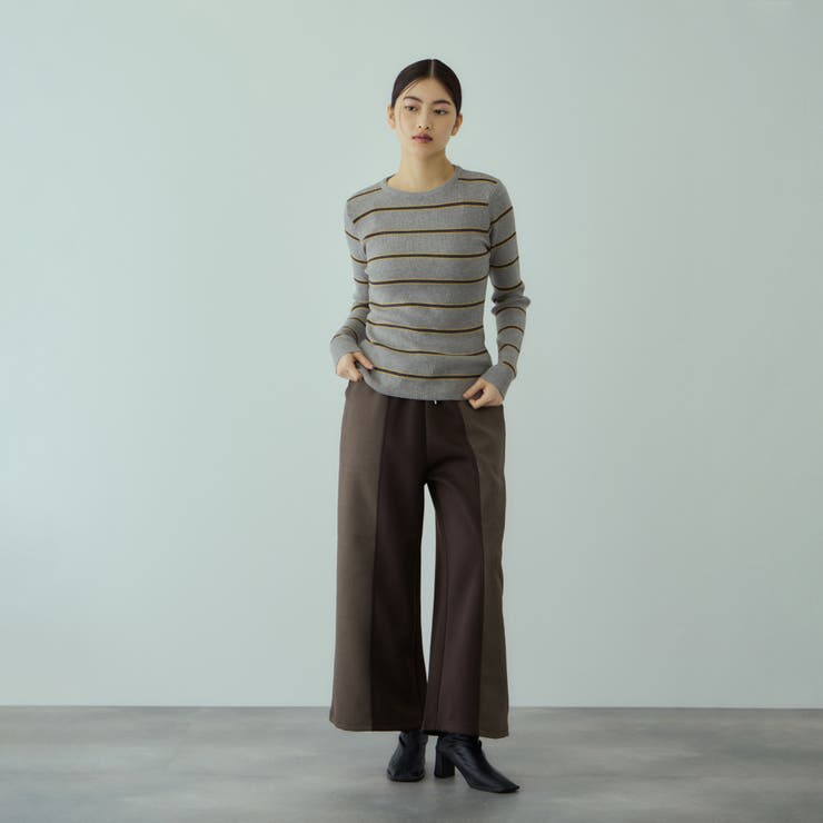 MIXカラーボーダーニットプルオーバー | VICKY | 詳細画像10 