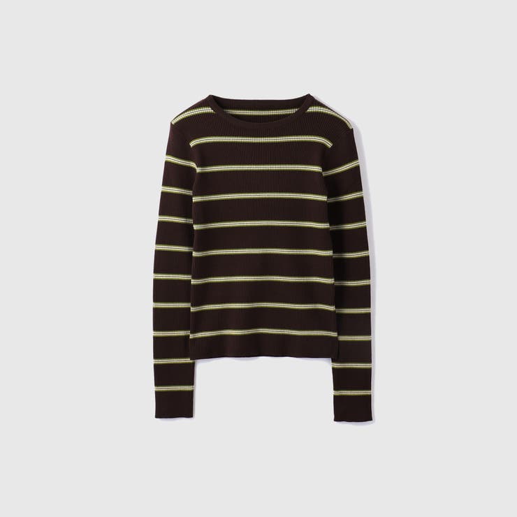 MIXカラーボーダーニットプルオーバー | VICKY | 詳細画像18 