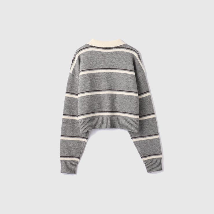 MIXボーダーポロニットプルオーバー | VICKY | 詳細画像19 