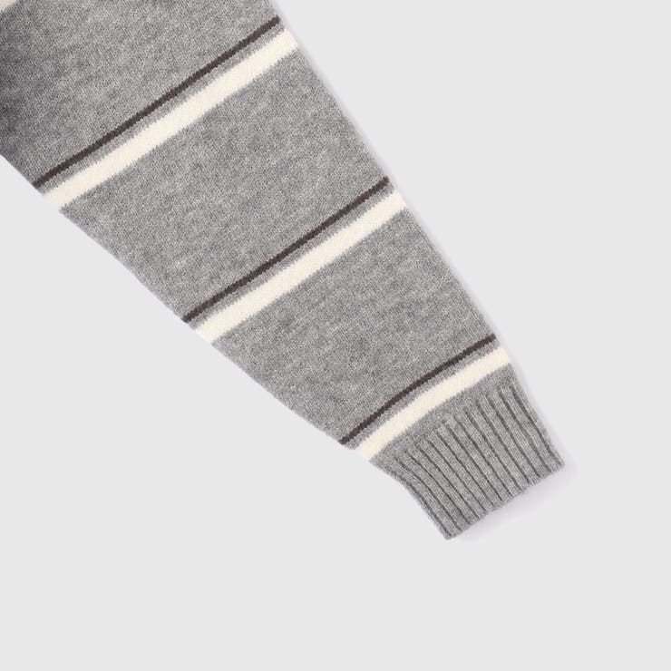 MIXボーダーポロニットプルオーバー | VICKY | 詳細画像21 