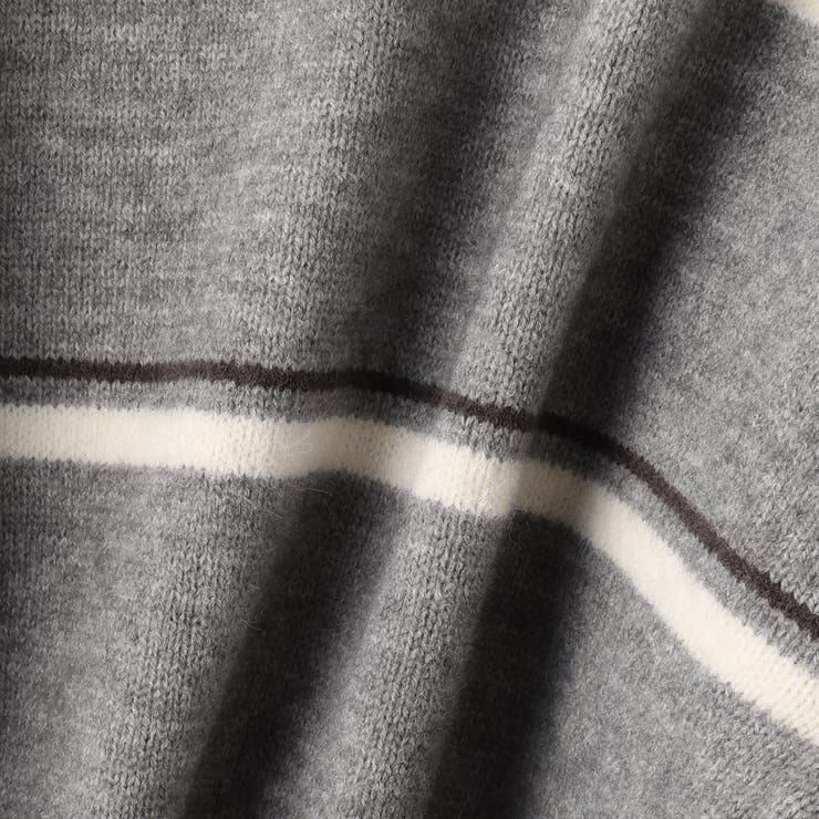 MIXボーダーポロニットプルオーバー | VICKY | 詳細画像23 